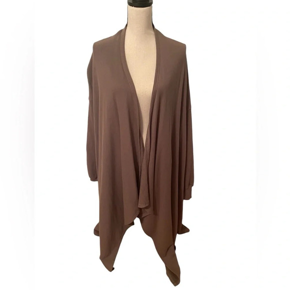 Free People Beach Comfortable Cozy Cotton Oversized Open Cardigan XS/S Mushroom - Picture 1 of 7